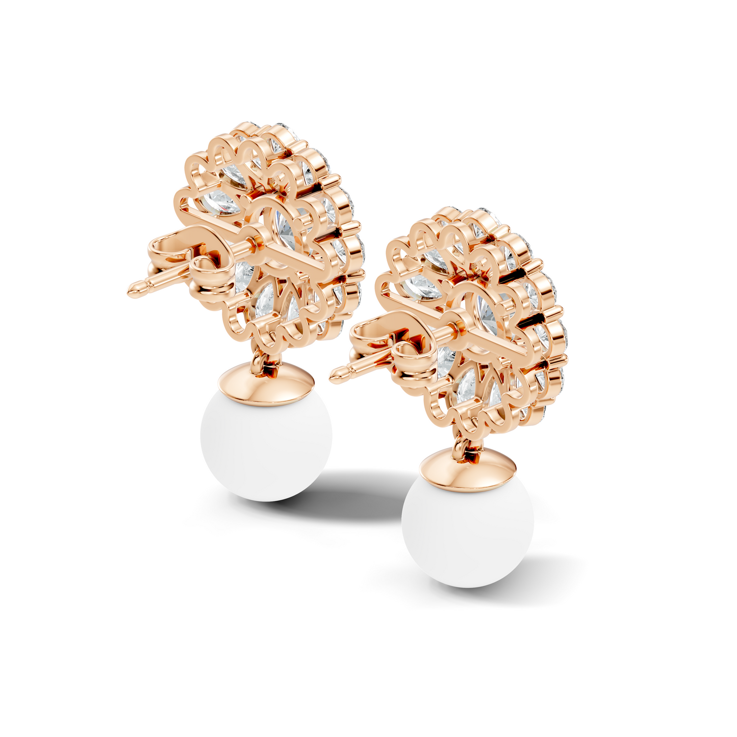 3.24 CT Pear Cut Diamond Stud Lab Grown Wedding Studs Unique drop Earring Gift For Women's