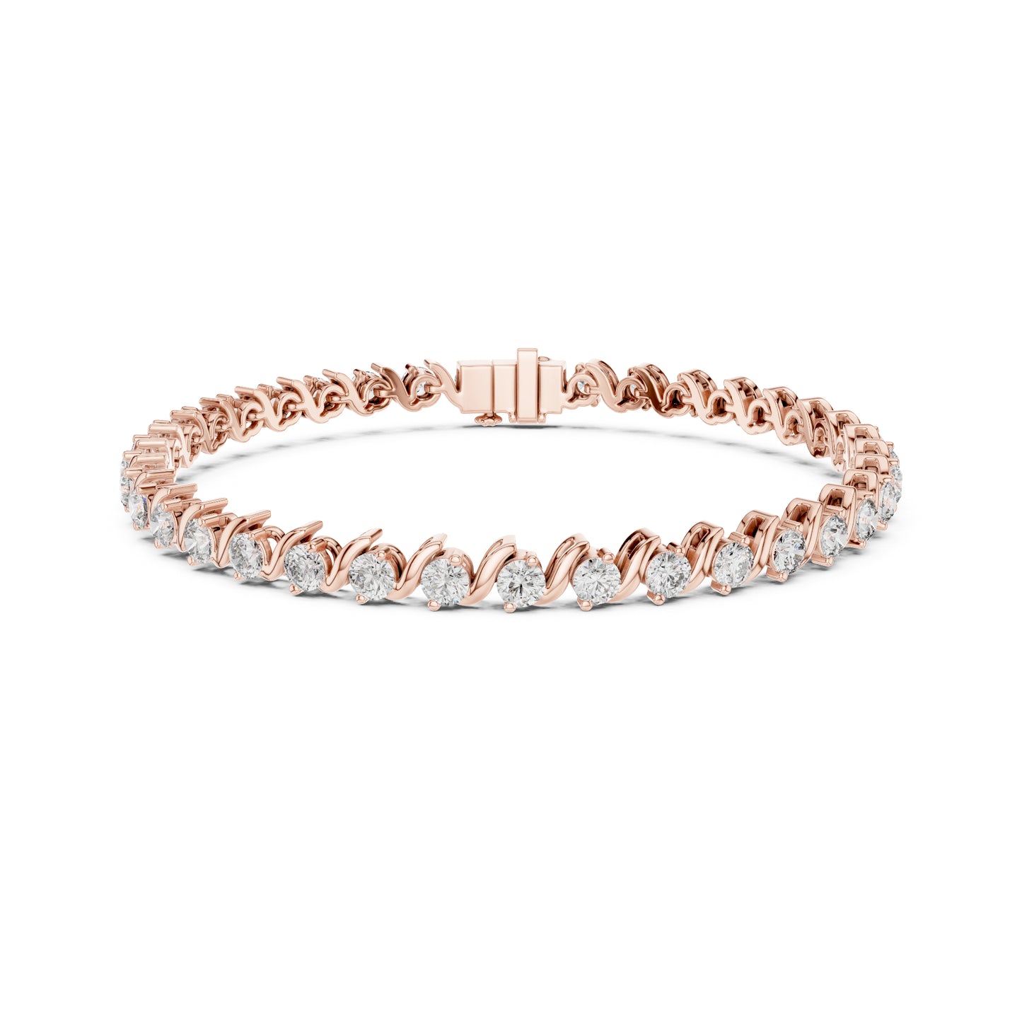 3.24  Ct Round Cut Top Grade Diamond Vintage Antique Delicate Stunning Party Wear Tennis Bracelet - HIGHCARAT DIAMONDS