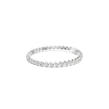 3.24  Ct Round Cut Top Grade Diamond Vintage Antique Delicate Stunning Party Wear Tennis Bracelet - HIGHCARAT DIAMONDS