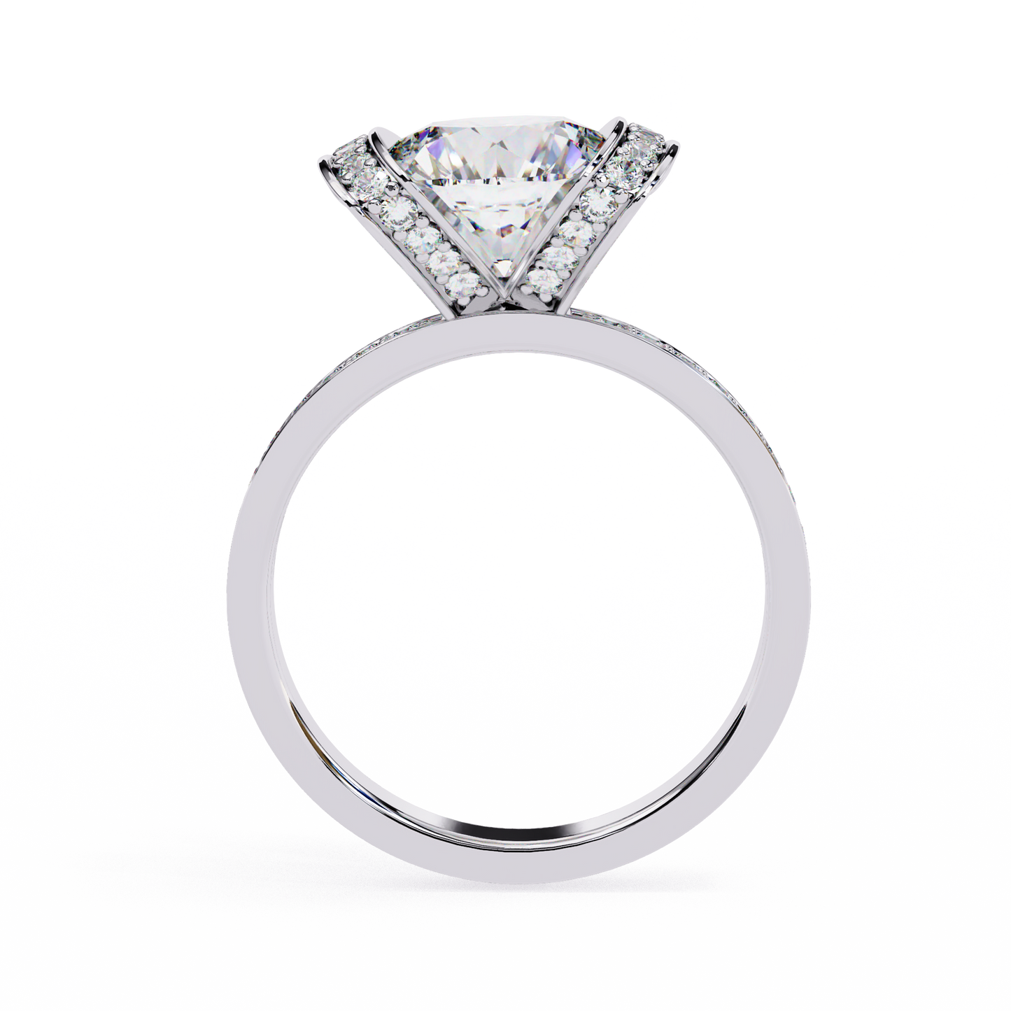3.30 Ct Antique Round Cut Lab Grown Diamond 10K/14K/18K option  Minimalist Wedding Ring - HIGHCARAT DIAMONDS