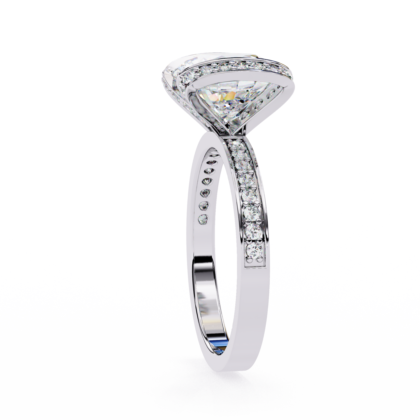 3.30 Ct Antique Round Cut Lab Grown Diamond 10K/14K/18K option  Minimalist Wedding Ring - HIGHCARAT DIAMONDS