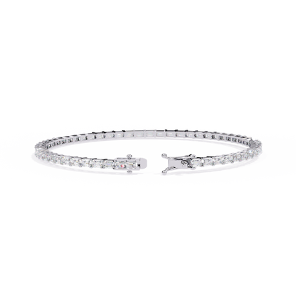 3.53Ct Emerald Cut Top Grade Lab Grown Diamond Unique Art Deco Dainty Engagement Tennis Bracelet Gift For Her - HIGHCARAT DIAMONDS