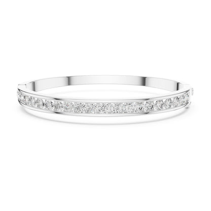 3.57Ct Round Cut White Colorless Diamond Art Deco Cluster Vintage Party Wear Bangle Gift For Women's - HIGHCARAT DIAMONDS
