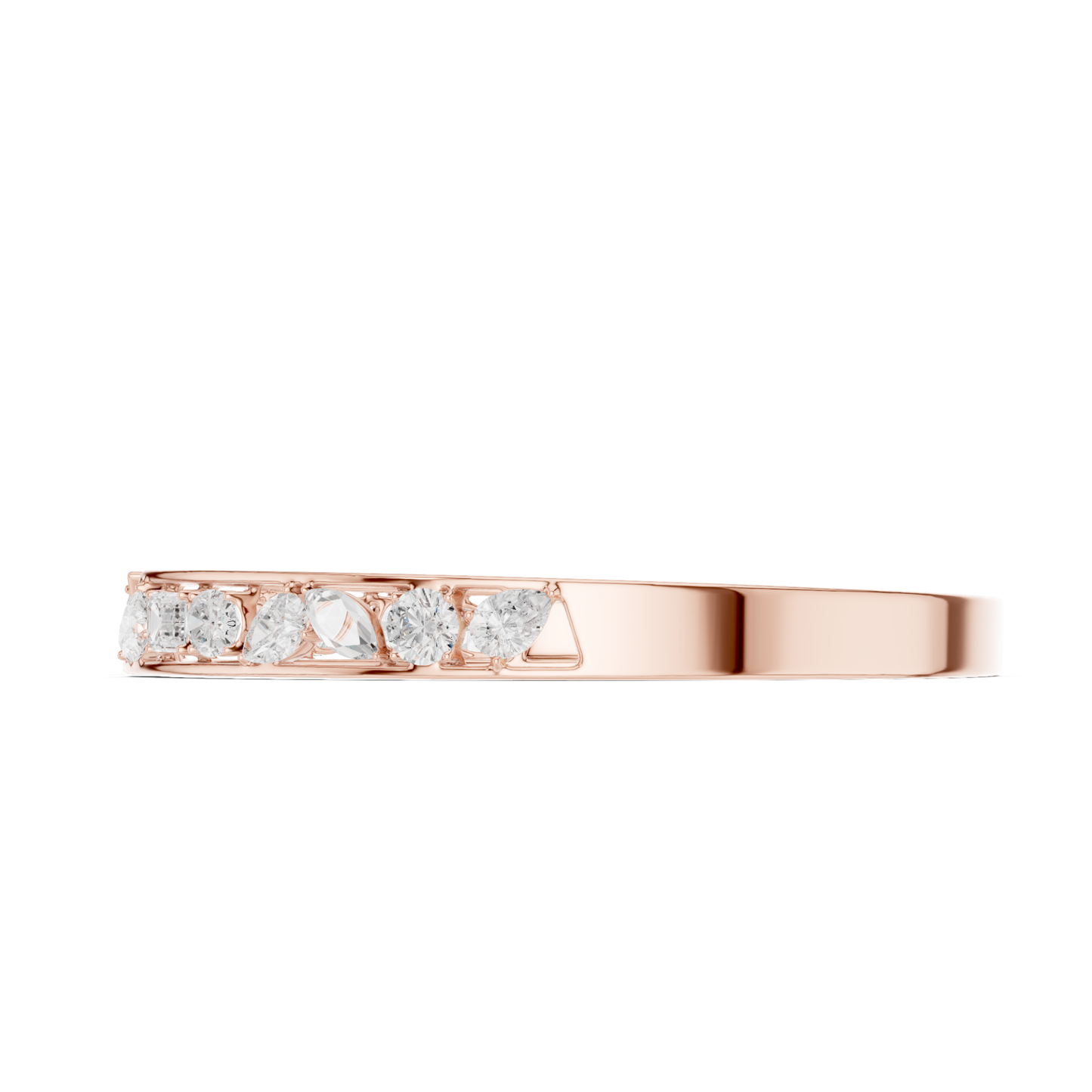 3.70Ct Multi Shape Lab Grown Diamond Vintage Minimalist Bangle Bracelet - HIGHCARAT DIAMONDS