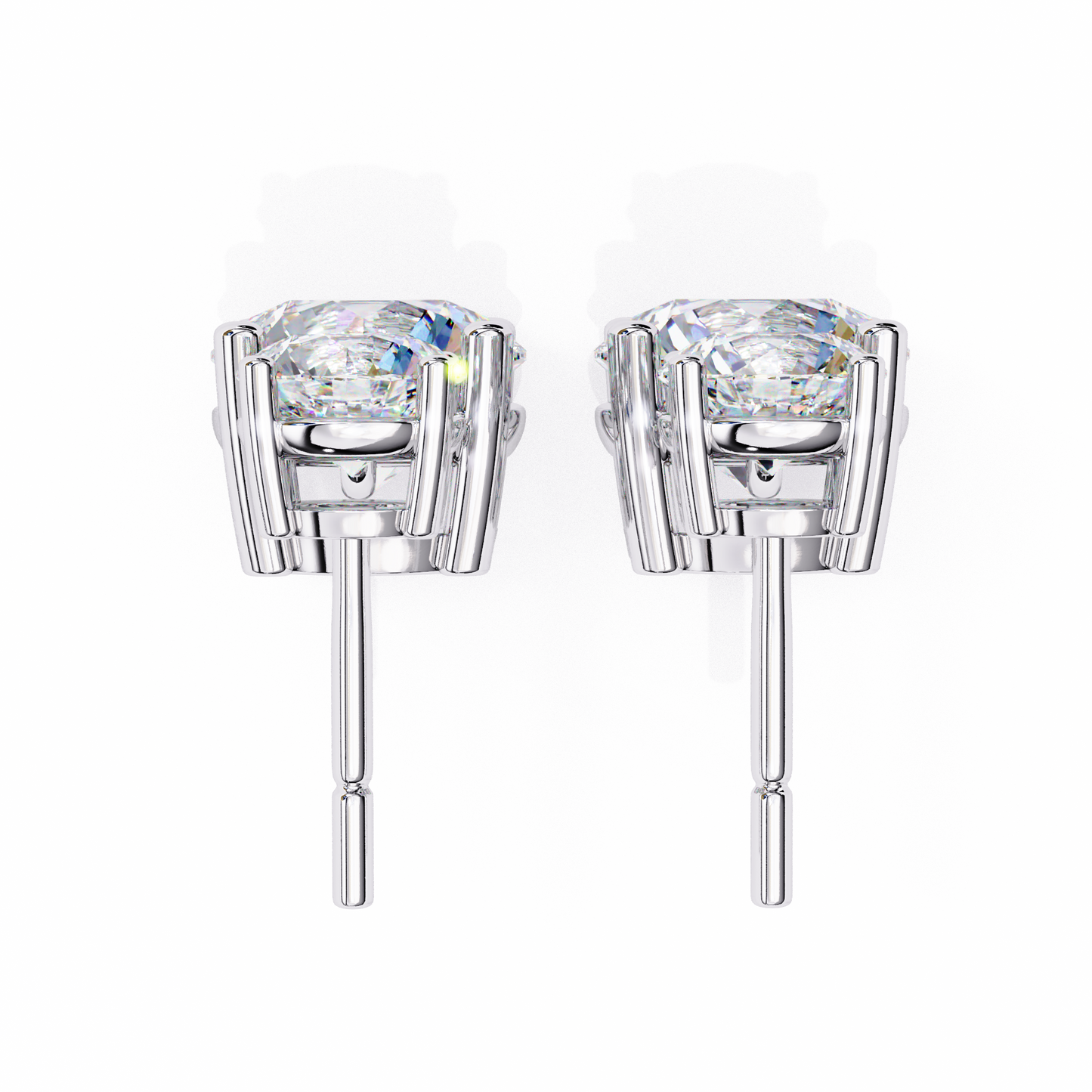 3.73Ct Round Cut Top Grade Lab Grown Diamond Elegant Dainty Classic Vintage Prong Set Drop Wedding Earring For Women's - HIGHCARAT DIAMONDS