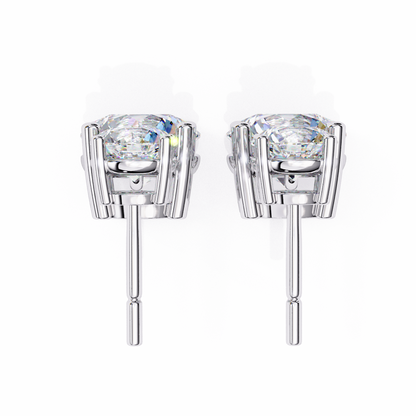 3.73Ct Round Cut Top Grade Lab Grown Diamond Elegant Dainty Classic Vintage Prong Set Drop Wedding Earring For Women's - HIGHCARAT DIAMONDS
