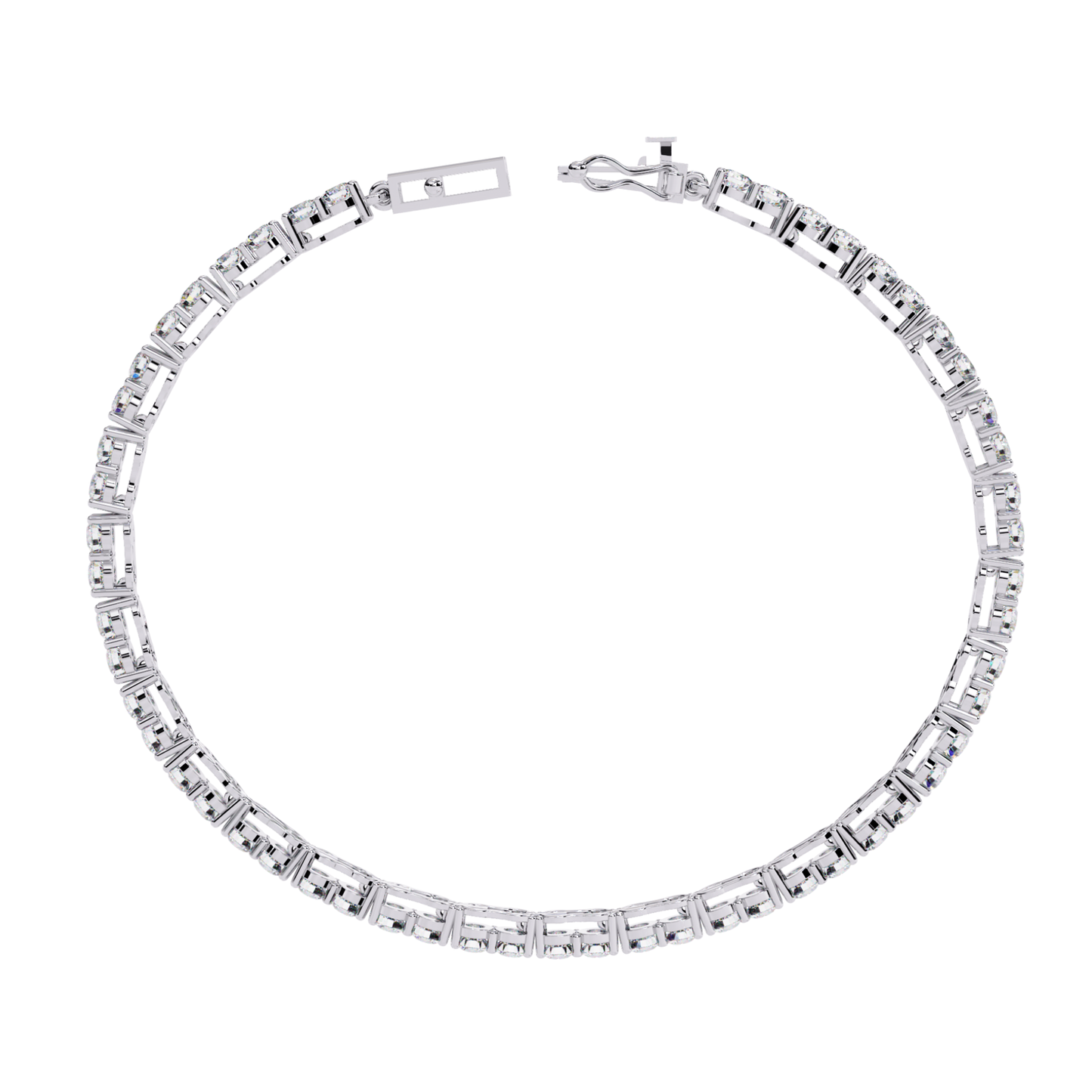 3.98Ct Round Cut Diamond Elegant Channel Set Hand Crafted Bridesmaid Tennis Bracelet Gift for Women's - HIGHCARAT DIAMONDS