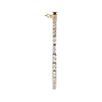 3.98Ct Round Cut Diamond Elegant Channel Set Hand Crafted Bridesmaid Tennis Bracelet Gift for Women's - HIGHCARAT DIAMONDS