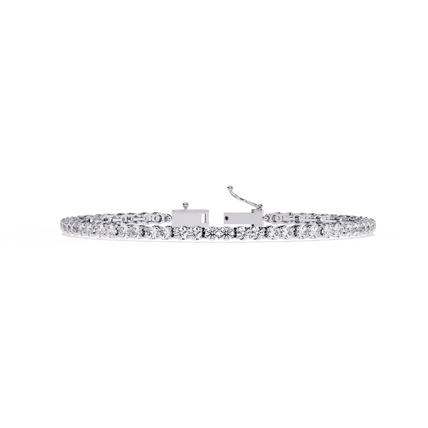 3.98Ct Round Cut Diamond Elegant Channel Set Hand Crafted Bridesmaid Tennis Bracelet Gift for Women's - HIGHCARAT DIAMONDS