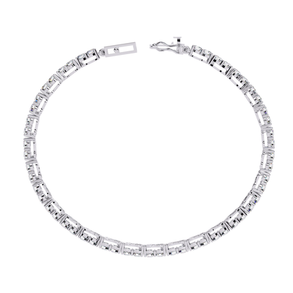 3.98Ct Round Cut Diamond Elegant Channel Set Hand Crafted Bridesmaid Tennis Bracelet Gift for Women's - HIGHCARAT DIAMONDS