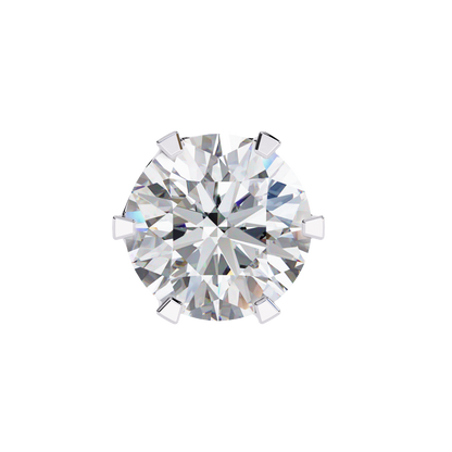 Solitaire 2.57Ct Round Cut Lab Grown Diamond 6 Pave Set Delicate Handmade Vintage Daily Wear Stud Earring