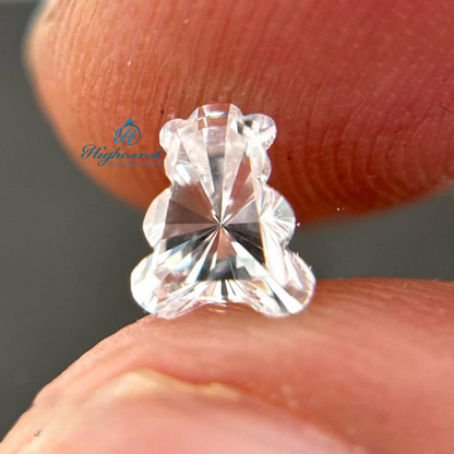 Teddy Bear Cut Elegance Loose Diamond, Antique Lab Grown Cluster Delicate Statement Diamond  Use For Custom Jewelry