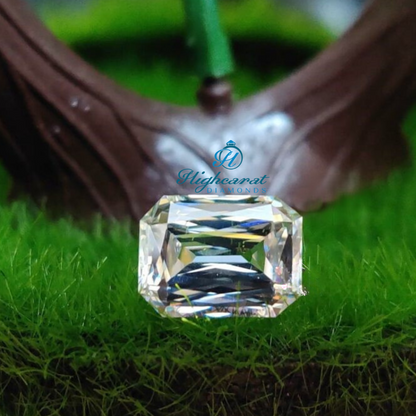 Emerald Shape Criss Cut White Colorless Loose Diamond Cluster Dainty Antique Perfect IGI Certified  Diamond Use For Custom Jewelry