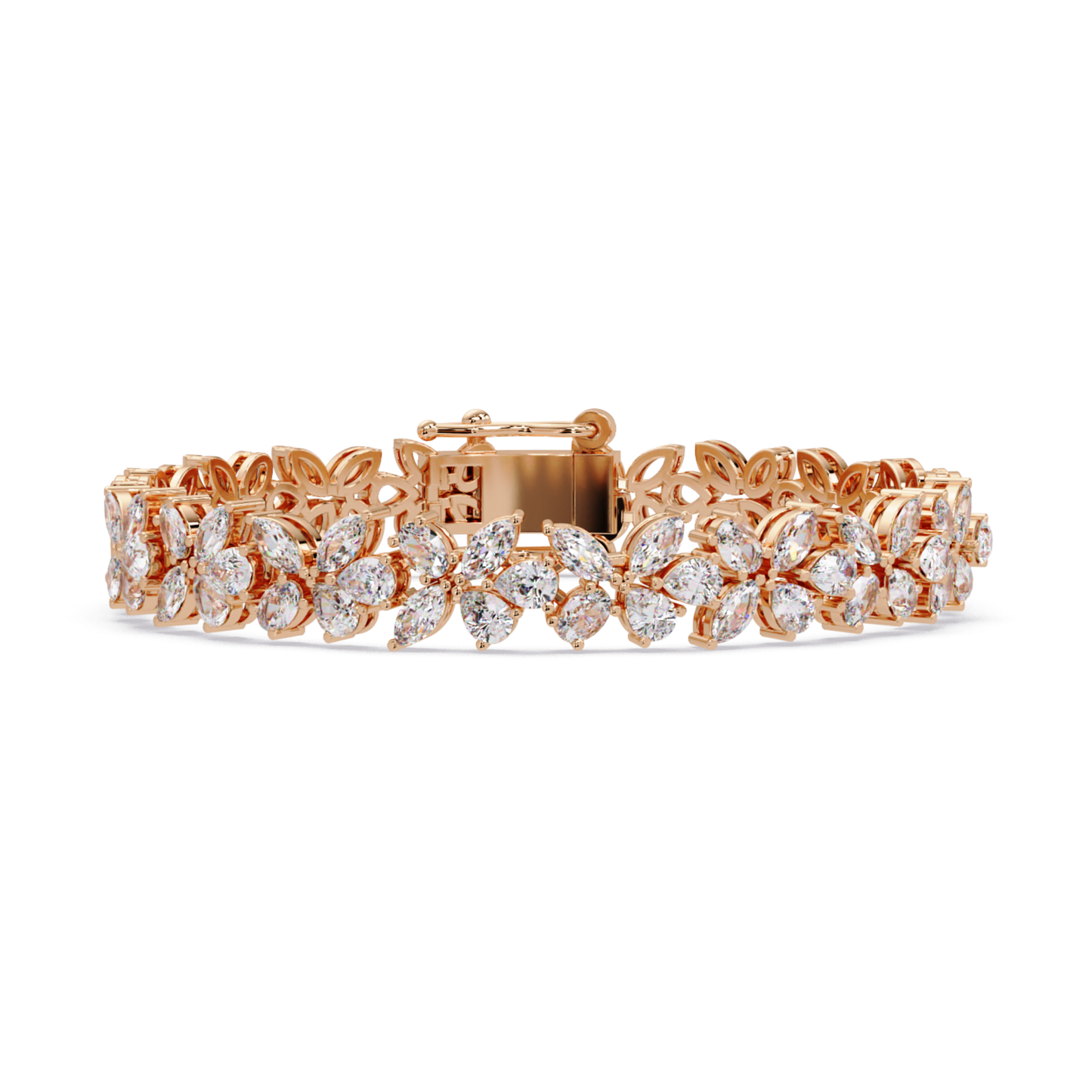Marquise Lab Grown Diamond Floral Bracelet