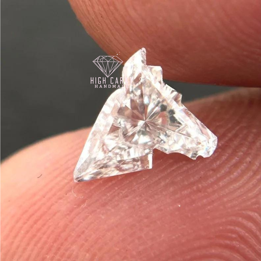 Horse Shape Antique Lab Grown Fancy Cut Diamond