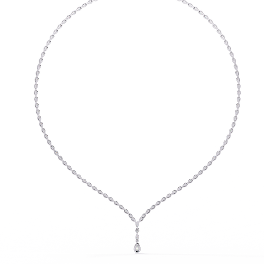 4.52 CT  Round Cut Natural And Lab Grown Top Grade Diamond Delicate Prong Set Bridesmaid Necklace for Gifted By Mother, bride - HIGHCARAT DIAMONDS