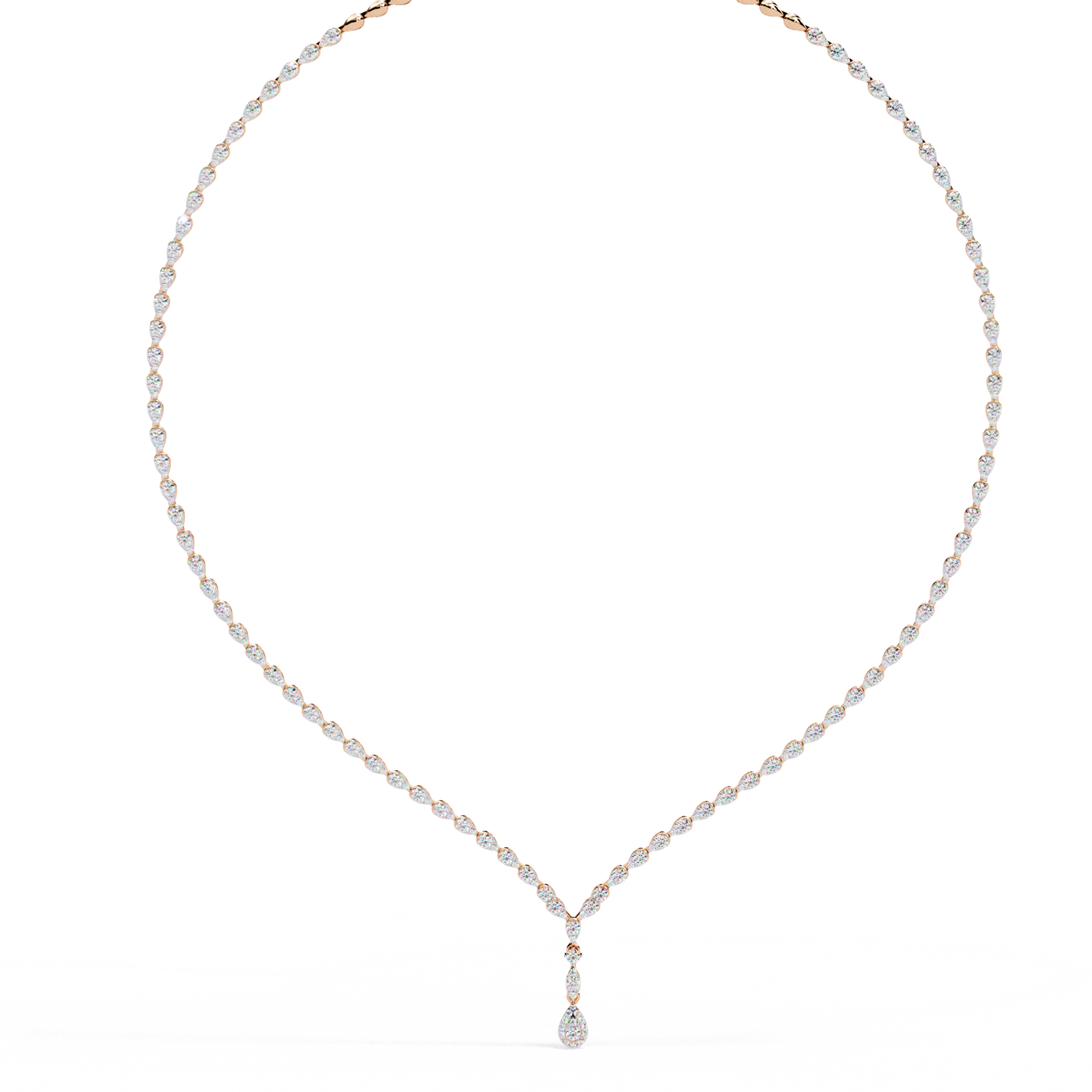 4.52 CT  Round Cut Natural And Lab Grown Top Grade Diamond Delicate Prong Set Bridesmaid Necklace for Gifted By Mother, bride - HIGHCARAT DIAMONDS