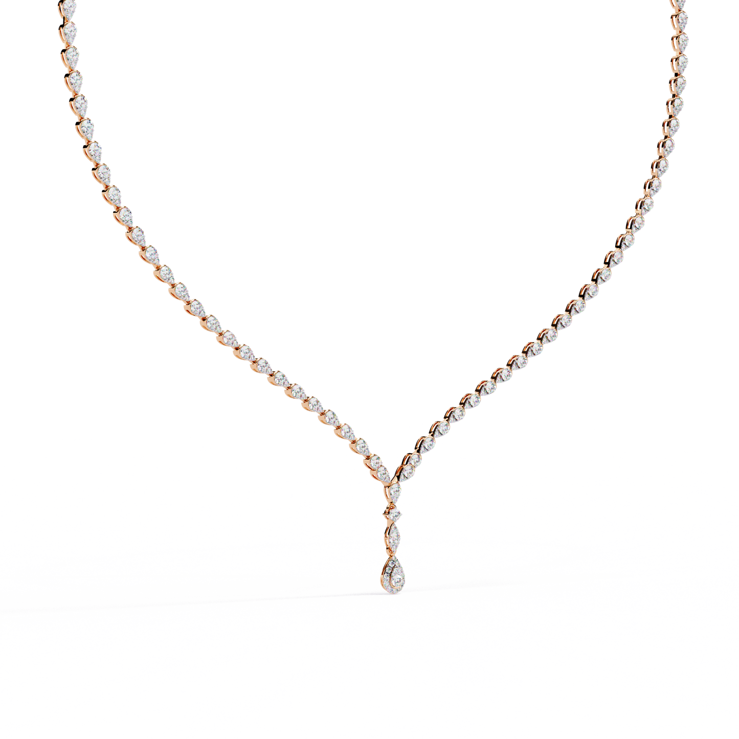 4.52 CT  Round Cut Natural And Lab Grown Top Grade Diamond Delicate Prong Set Bridesmaid Necklace for Gifted By Mother, bride - HIGHCARAT DIAMONDS