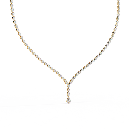 4.52 CT  Round Cut Natural And Lab Grown Top Grade Diamond Delicate Prong Set Bridesmaid Necklace for Gifted By Mother, bride - HIGHCARAT DIAMONDS