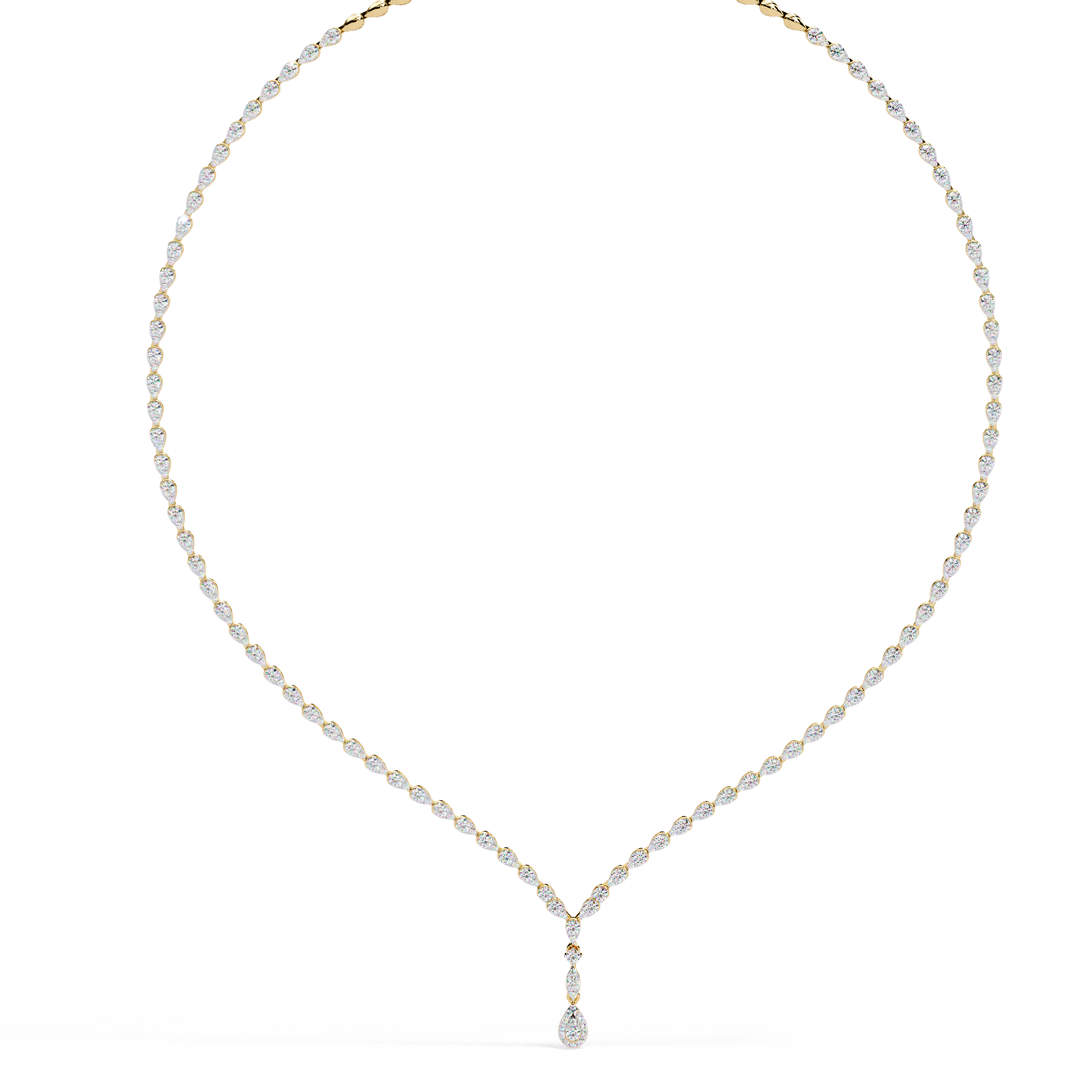 4.52 CT  Round Cut Natural And Lab Grown Top Grade Diamond Delicate Prong Set Bridesmaid Necklace for Gifted By Mother, bride - HIGHCARAT DIAMONDS