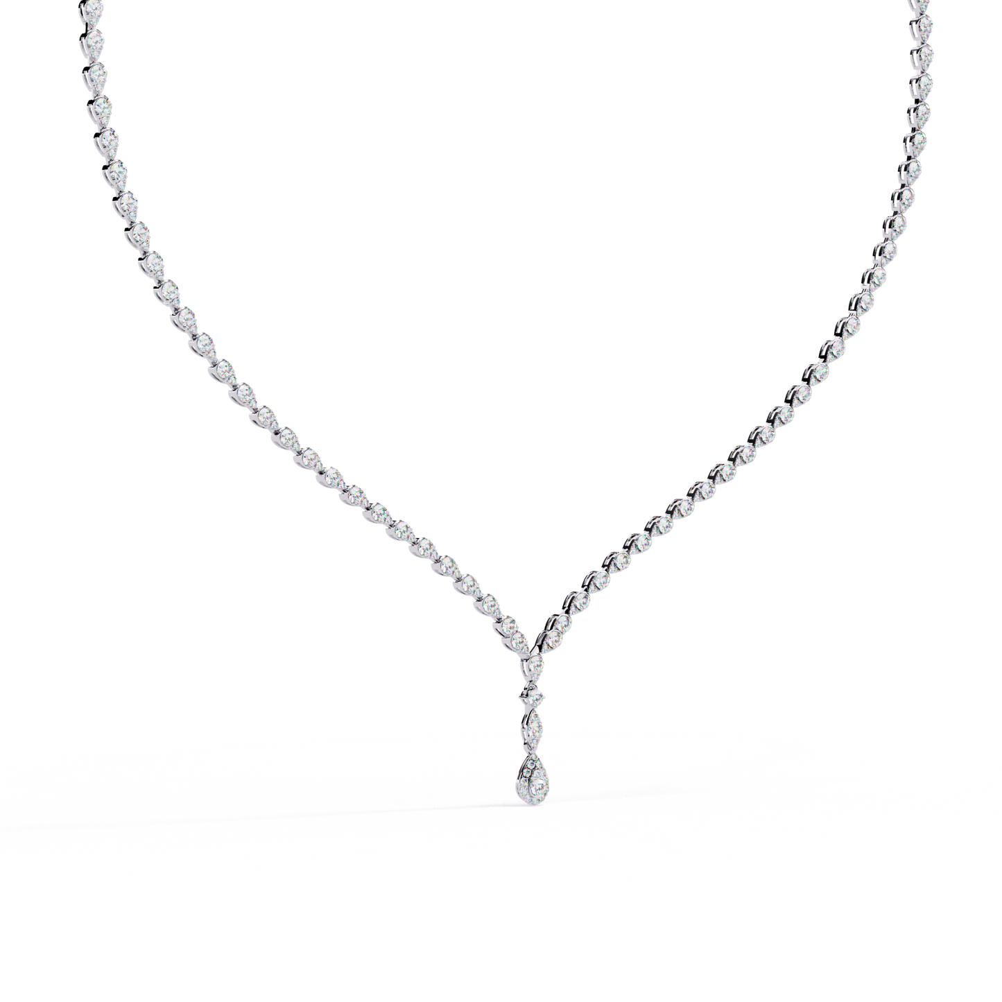 4.52 CT  Round Cut Natural And Lab Grown Top Grade Diamond Delicate Prong Set Bridesmaid Necklace for Gifted By Mother, bride - HIGHCARAT DIAMONDS