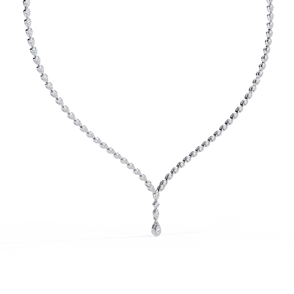 4.52 CT  Round Cut Natural And Lab Grown Top Grade Diamond Delicate Prong Set Bridesmaid Necklace for Gifted By Mother, bride - HIGHCARAT DIAMONDS