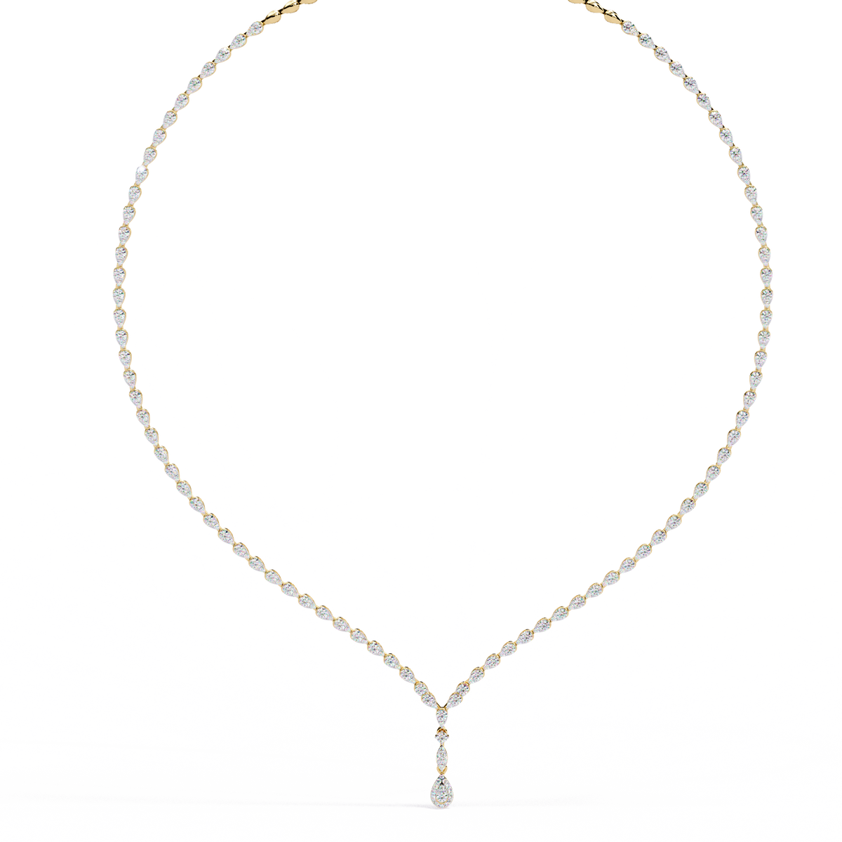4.52 CT  Round Cut Natural And Lab Grown Top Grade Diamond Delicate Prong Set Bridesmaid Necklace for Gifted By Mother, bride - HIGHCARAT DIAMONDS