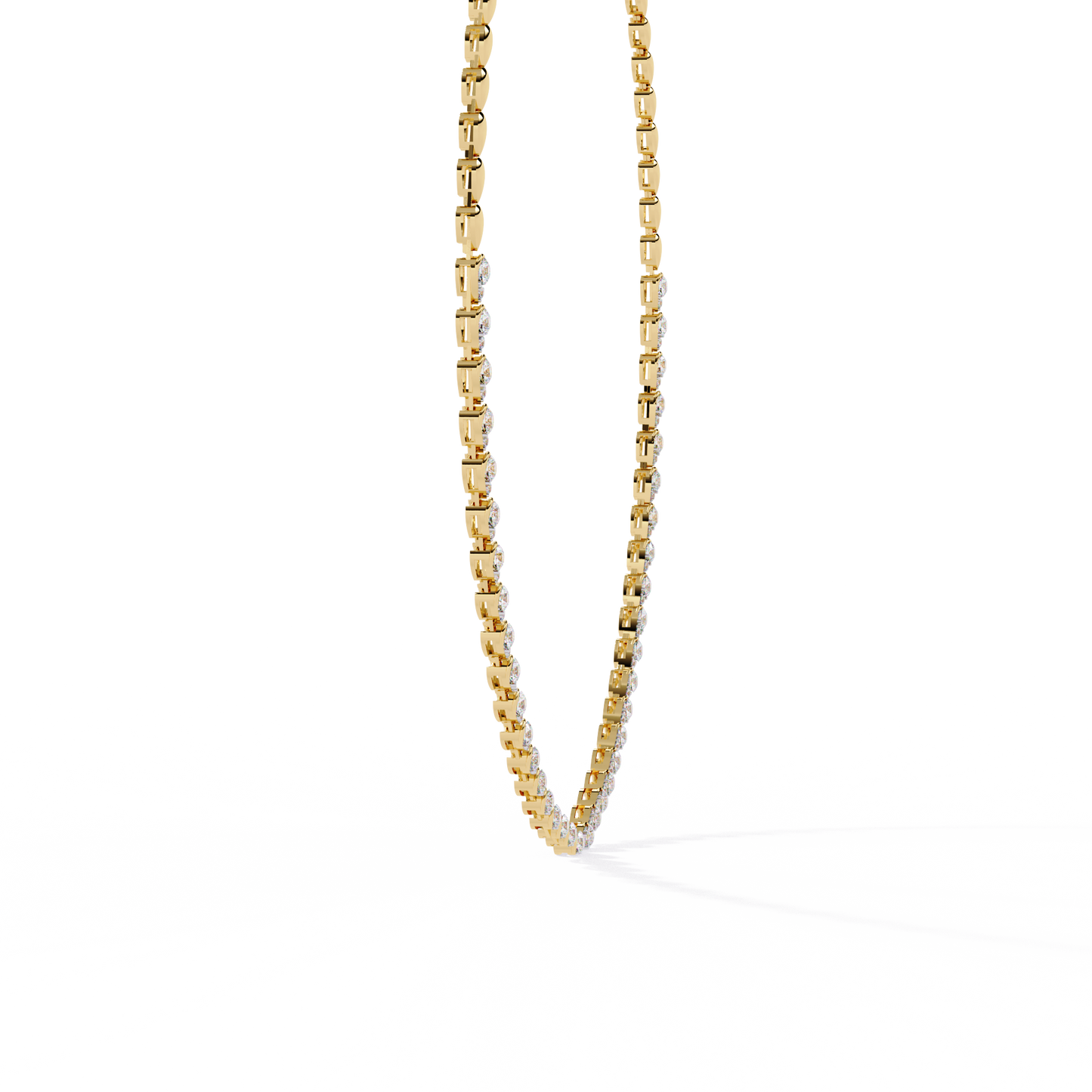4.84 Ct Round Cut Natural And Lab Grown Stunning Classic Statement Necklace Gift For Her - HIGHCARAT DIAMONDS