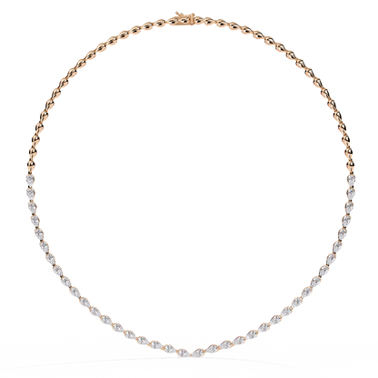 4.84 Ct Round Cut Natural And Lab Grown Stunning Classic Statement Necklace Gift For Her - HIGHCARAT DIAMONDS