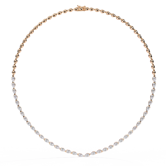 4.84 Ct Round Cut Natural And Lab Grown Stunning Classic Statement Necklace Gift For Her - HIGHCARAT DIAMONDS