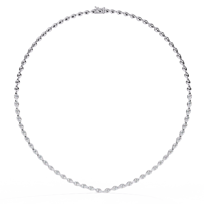 4.84 Ct Round Cut Natural And Lab Grown Stunning Classic Statement Necklace Gift For Her - HIGHCARAT DIAMONDS