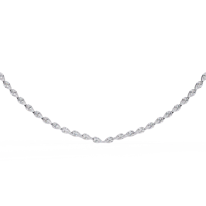 4.84 Ct Round Cut Natural And Lab Grown Stunning Classic Statement Necklace Gift For Her - HIGHCARAT DIAMONDS