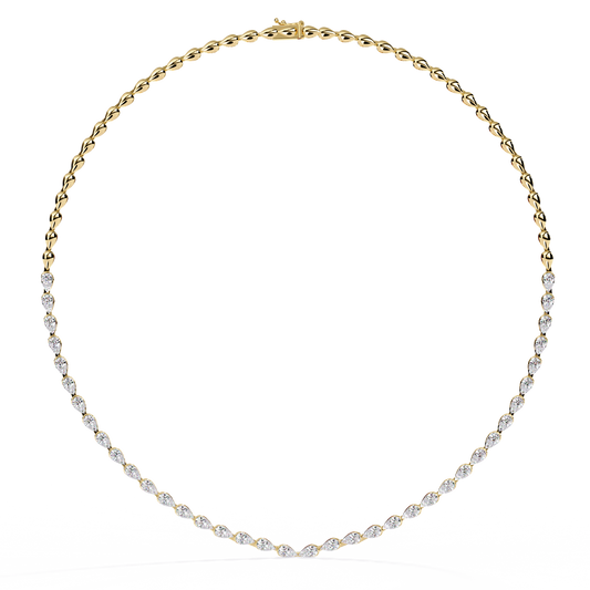 4.84 Ct Round Cut Natural And Lab Grown Stunning Classic Statement Necklace Gift For Her - HIGHCARAT DIAMONDS