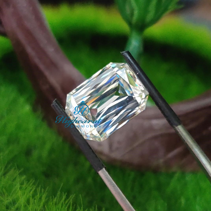 Emerald Shape Criss Cut White Colorless Loose Diamond Cluster Dainty Antique Perfect IGI Certified  Diamond Use For Custom Jewelry