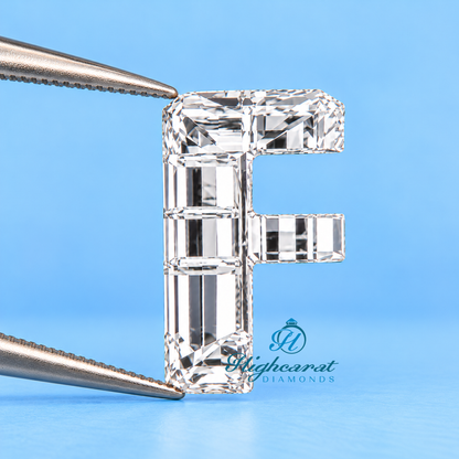 F Shape Step Cut Lab Grown Diamond