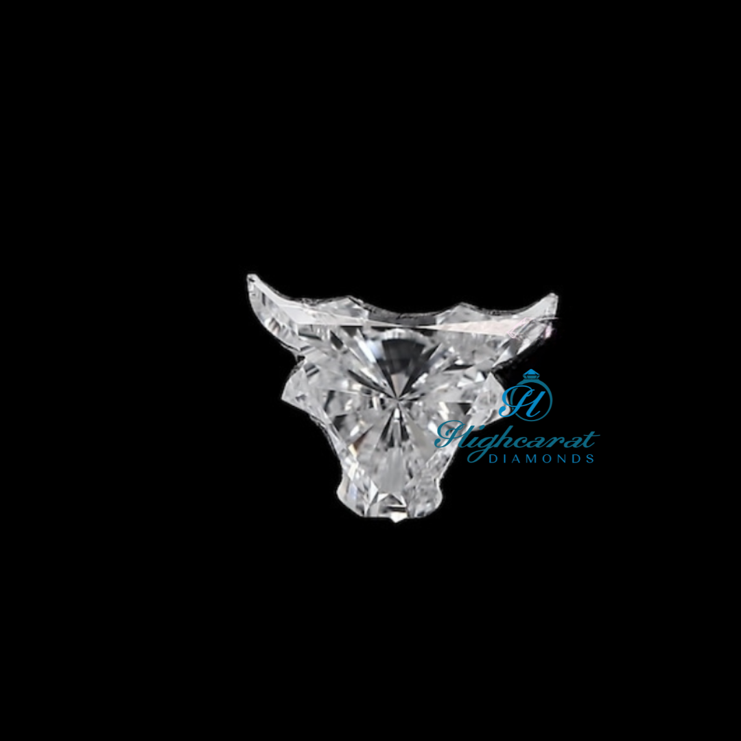 Bull Shape Antique Loose Diamond, High Quality Lab Grown Classic Diamond, Perfect Statement Use For Pendant