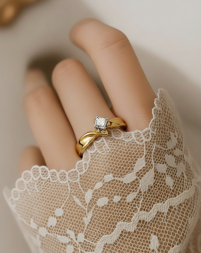 Princess Cut Diamond Mounting split shank Ring