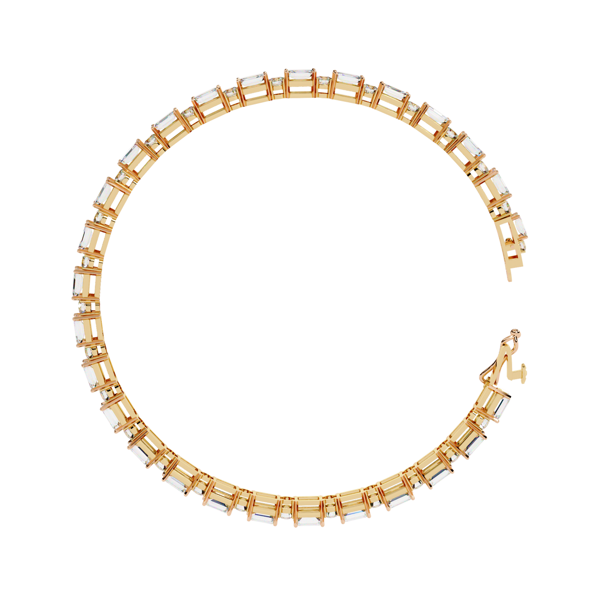 5.10Ct Emerald And Round Cut Diamond Elegant Minimalist Vintage Handmade Dainty Tennis Wedding Bracelet Gift For Women's - HIGHCARAT DIAMONDS