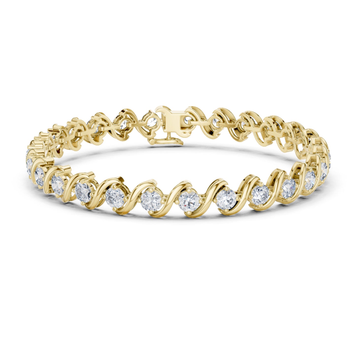 5.40CT Round Cut Lab Grown & Natural Diamond Elegant Cluster Vintage Stunning Dainty Tennis Dainty Bracelet Gift For Her - HIGHCARAT DIAMONDS