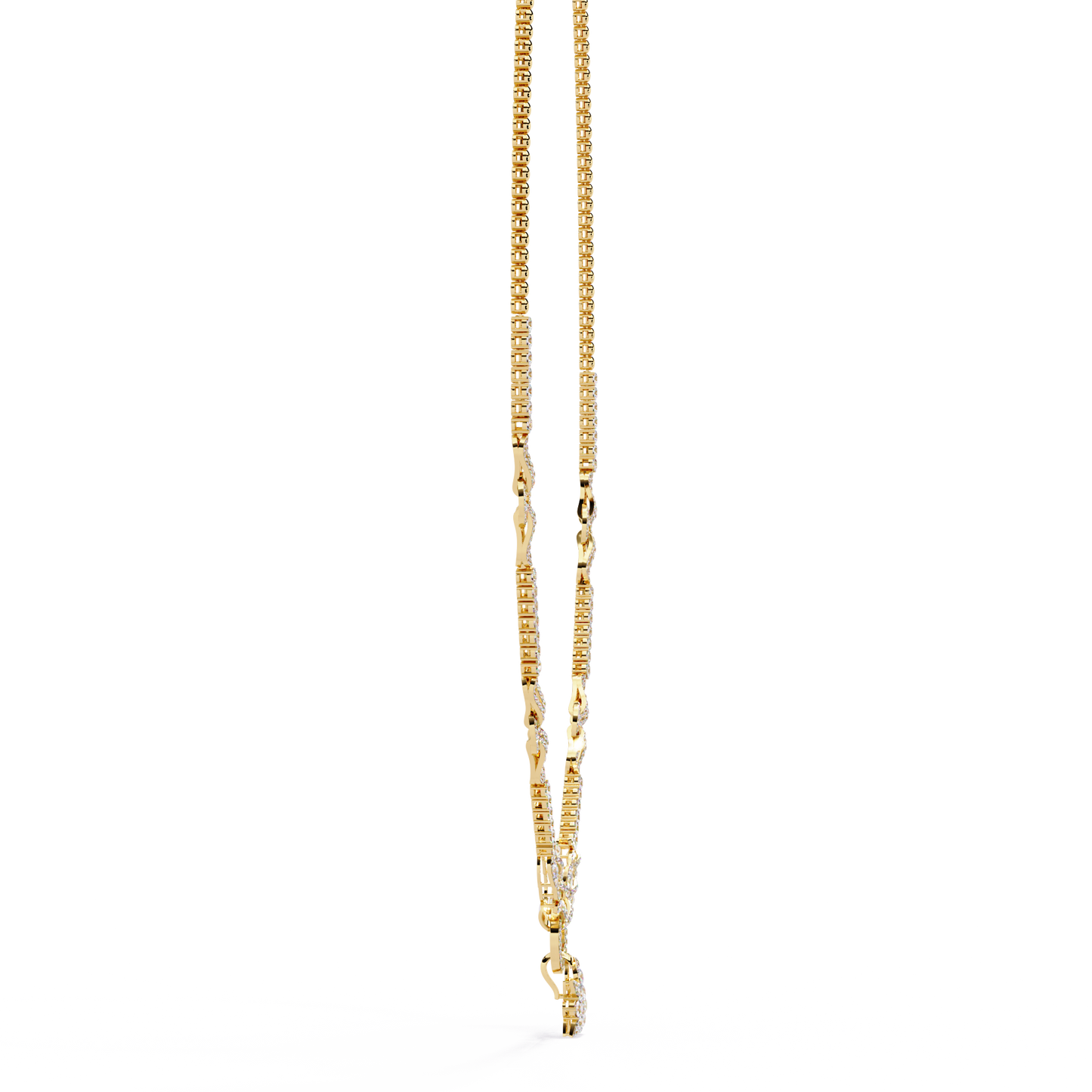 5.47 Ct Round Cut Natural And Lab Grown Diamond Minimalist Sparkling Wedding Necklace Gift For Women's - HIGHCARAT DIAMONDS