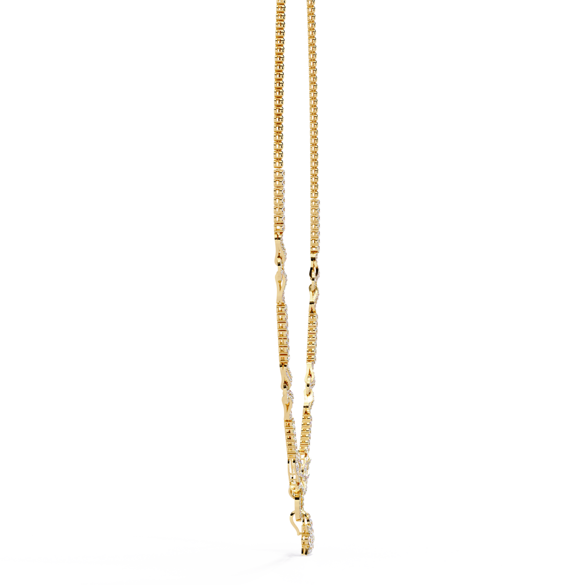 5.47 Ct Round Cut Natural And Lab Grown Diamond Minimalist Sparkling Wedding Necklace Gift For Women's - HIGHCARAT DIAMONDS