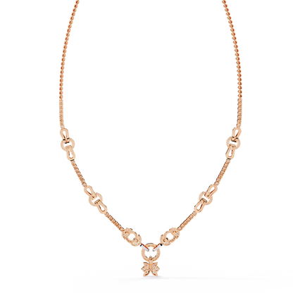 5.47 Ct Round Cut Natural And Lab Grown Diamond Minimalist Sparkling Wedding Necklace Gift For Women's - HIGHCARAT DIAMONDS