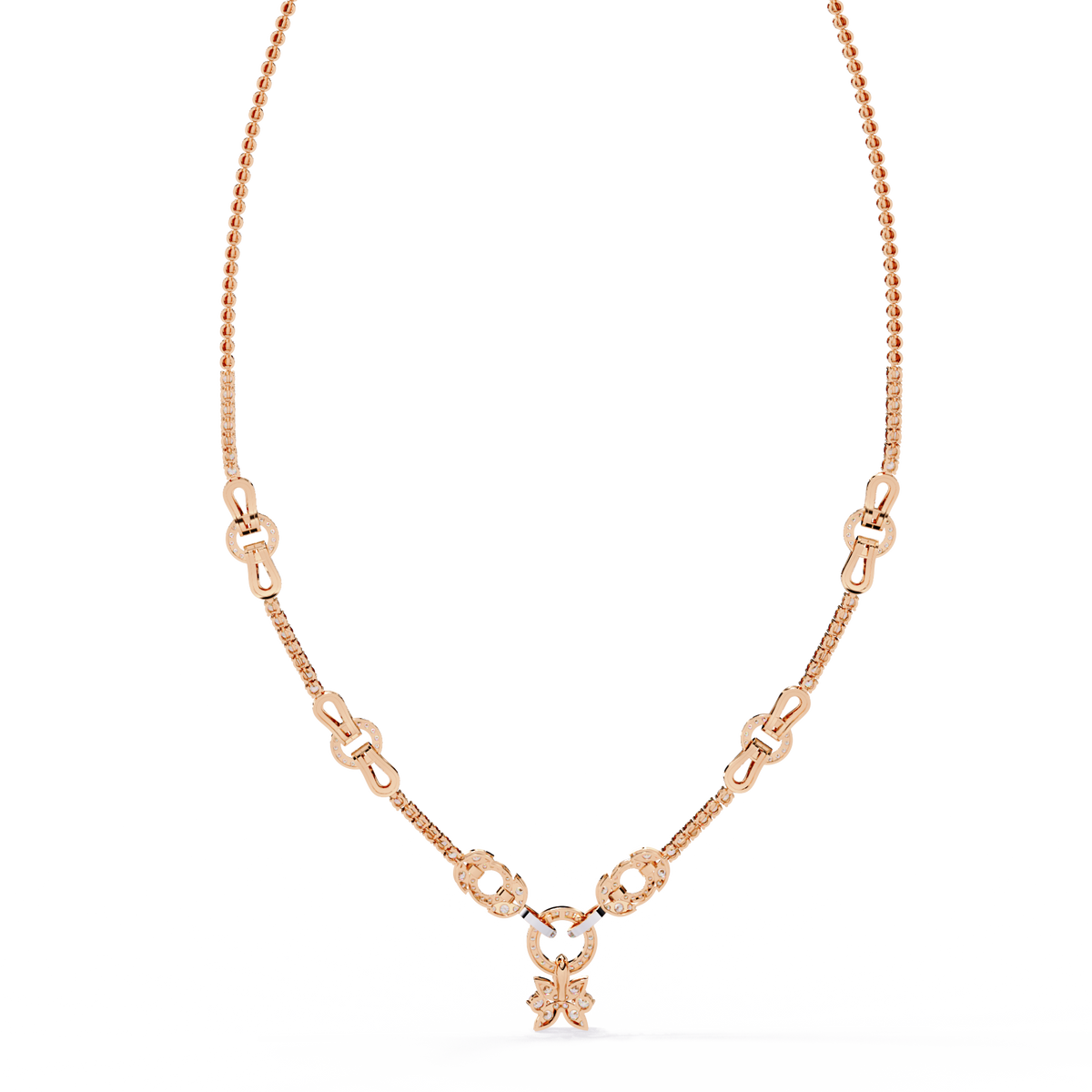 5.47 Ct Round Cut Natural And Lab Grown Diamond Minimalist Sparkling Wedding Necklace Gift For Women's - HIGHCARAT DIAMONDS