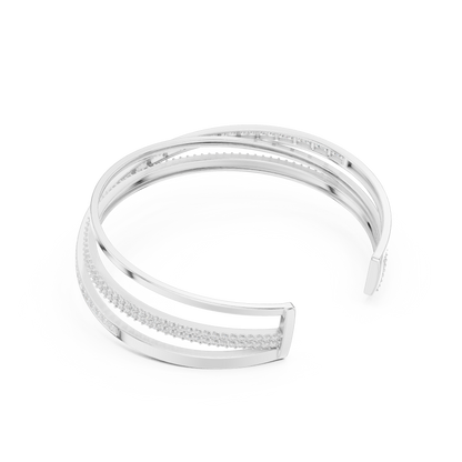 5.70CT Princess & Round Cut Lab Grown Diamond Minimalist Wedding Bracelet - HIGHCARAT DIAMONDS