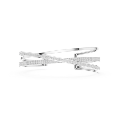 5.70CT Princess & Round Cut Lab Grown Diamond Minimalist Wedding Bracelet - HIGHCARAT DIAMONDS