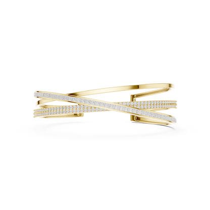 5.70CT Princess & Round Cut Lab Grown Diamond Minimalist Wedding Bracelet - HIGHCARAT DIAMONDS