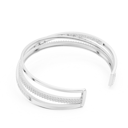 5.70CT Princess & Round Cut Lab Grown Diamond Minimalist Wedding Bracelet - HIGHCARAT DIAMONDS