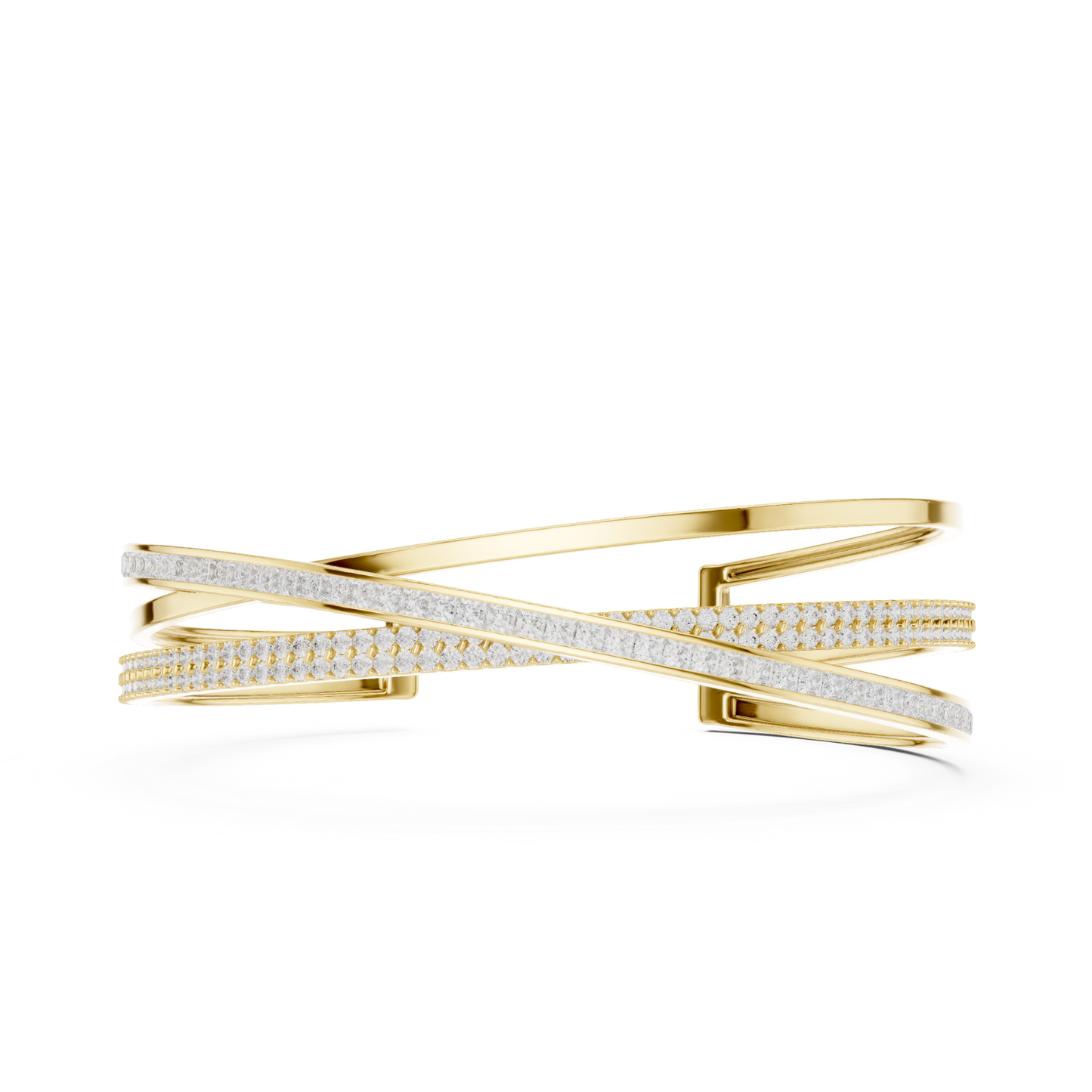 5.70CT Princess & Round Cut Lab Grown Diamond Minimalist Wedding Bracelet - HIGHCARAT DIAMONDS