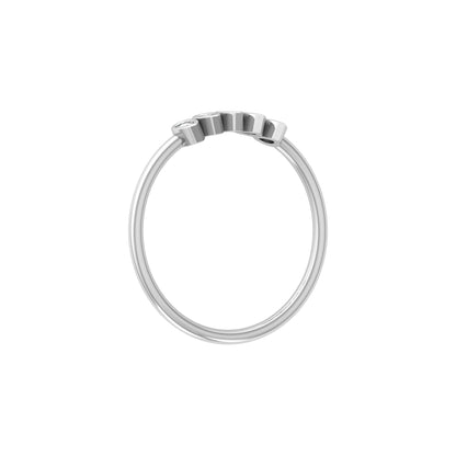 5 Stone Pear Cut Bezel Set Diamond Wedding Ring in 14KT Gold Lab Grown or Natural for Her - HIGHCARAT DIAMONDS