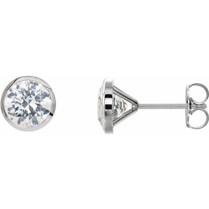 14K Rose 1 1/2 CTW Lab-Grown Diamond Cocktail-Style Earrings